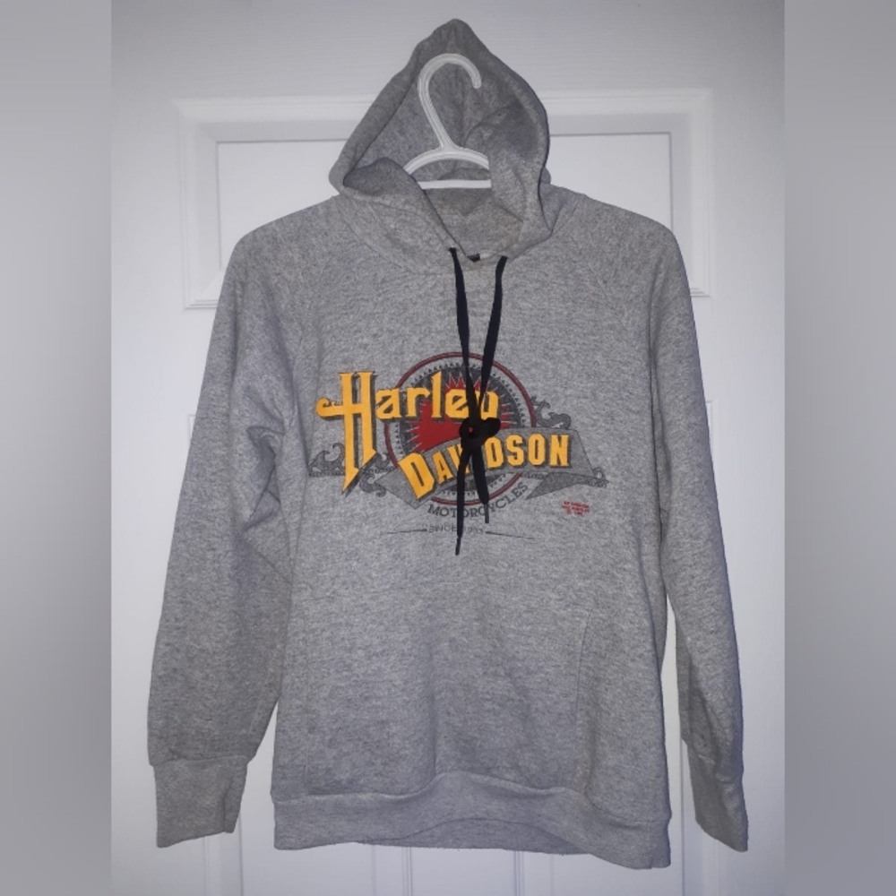 VINTAGE HARLEY DAVIDSON MOTORCYCLE HOODIE